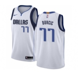 Women's Nike Dallas Mavericks #77 Luka Doncic Authentic White NBA Jersey - Association Edition