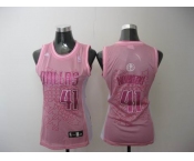 women nba dallas mavericks #41 nowitzki pink