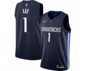 Youth Dallas Mavericks #1 Courtney Lee Swingman Navy Finished Basketball Jersey - Statement Edition