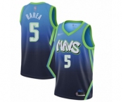 Youth Dallas Mavericks #5 Jose Juan Barea Swingman Blue Basketball Jersey - 2019-20 City Edition