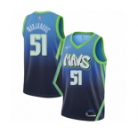 Youth Dallas Mavericks #51 Boban Marjanovic Swingman Blue Basketball Jersey - 2019-20 City Edition