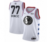 Youth Dallas Mavericks #77 Luka Doncic Swingman White 2019 All-Star Game Basketball Jersey