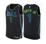Youth Nike Dallas Mavericks #1 Dennis Smith Jr. Swingman Black NBA Jersey - City Edition