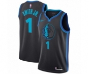 Youth Nike Dallas Mavericks #1 Dennis Smith Jr. Swingman Charcoal NBA Jersey - City Edition
