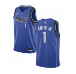 Youth Nike Dallas Mavericks #1 Dennis Smith Jr. Swingman Royal Blue Road NBA Jersey - Icon Edition