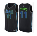Youth Nike Dallas Mavericks #11 Yogi Ferrell Swingman Black NBA Jersey - City Edition