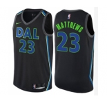 Youth Nike Dallas Mavericks #23 Wesley Matthews Swingman Black NBA Jersey - City Edition