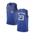 Youth Nike Dallas Mavericks #23 Wesley Matthews Swingman Royal Blue Road NBA Jersey - Icon Edition