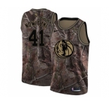Youth Nike Dallas Mavericks #41 Dirk Nowitzki Swingman Camo Realtree Collection NBA Jersey