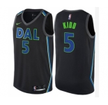 Youth Nike Dallas Mavericks #5 Jason Kidd Swingman Black NBA Jersey - City Edition