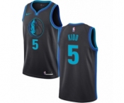 Youth Nike Dallas Mavericks #5 Jason Kidd Swingman Charcoal NBA Jersey - City Edition