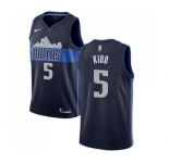 Youth Nike Dallas Mavericks #5 Jason Kidd Swingman Navy Blue NBA Jersey Statement Edition