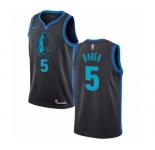 Youth Nike Dallas Mavericks #5 Jose Juan Barea Swingman Charcoal NBA Jersey - City Edition