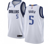 Youth Nike Dallas Mavericks #5 Jose Juan Barea Swingman White NBA Jersey - Association Edition