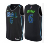 Youth Nike Dallas Mavericks #6 DeAndre Jordan Swingman Black NBA Jersey - City Edition