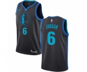 Youth Nike Dallas Mavericks #6 DeAndre Jordan Swingman Charcoal NBA Jersey - City Edition