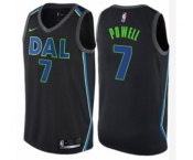 Youth Nike Dallas Mavericks #7 Dwight Powell Swingman Black NBA Jersey - City Edition