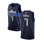 Youth Nike Dallas Mavericks #7 Dwight Powell Swingman Navy Blue NBA Jersey Statement Edition