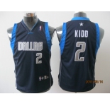 youth nba dallas mavericks #2 kidd dk blue