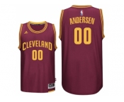 Cleveland Cavaliers #00 Chris Andersen New Swingman Road Wine Jersey