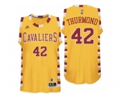 Cleveland Cavaliers #42 Nate Thurmond Hardwood Classic Throwback Gold Swingman Jersey