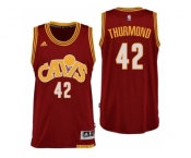 Cleveland Cavaliers #42 Nate Thurmond Hardwood Classic Throwback Red Swingman Jersey