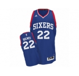 Men Adidas Philadelphia 76ers #22 Richaun Holmes Swingman Royal Blue Alternate NBA Jersey