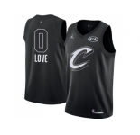 Men Nike Cleveland Cavaliers #0 Kevin Love Black NBA Jordan Swingman 2018 All-Star Game Jerse