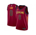 Men Nike Cleveland Cavaliers #0 Kevin Love Red Stitched NBA Swingman Jersey