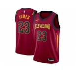 Men Nike Cleveland Cavaliers #23 LeBron James Red Stitched NBA Swingman Jersey
