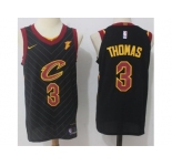 Men Nike Cleveland Cavaliers #3 Isaiah Thomas Black Stitched NBA Swingman Jersey