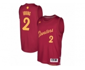 Men adidas Cleveland Cavaliers #2 Kyrie Irving Burgundy 2016-17 Christmas Day Swingman Jersey
