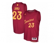 Men adidas Cleveland Cavaliers #23 LeBron James Burgundy 2016-17 Christmas Day Swingman Jersey