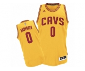 Men's Adidas Cleveland Cavaliers #0 Chris Andersen Swingman Gold Alternate NBA Jersey