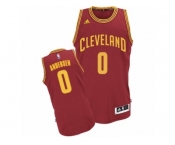 Men's Adidas Cleveland Cavaliers #0 Chris Andersen Swingman Wine Red Road NBA Jersey