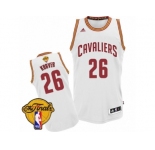 Men's Adidas Cleveland Cavaliers #26 Kyle Korver Swingman White Home 2017 The Finals Patch NBA Jersey