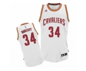 Men's Adidas Cleveland Cavaliers #34 Mike Dunleavy Swingman White Home NBA Jersey