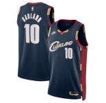 Men's Cleveland Cavaliers #10 Darius Garland Navy 2025 Classic Edition Stitched Jersey