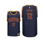 Men's Cleveland Cavaliers #12 Jordan McRae New Swingman Alternate Navy Jersey