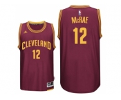 Men's Cleveland Cavaliers #12 Jordan McRae New Swingman Road Wine Jersey