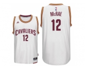 Men's Cleveland Cavaliers #12 Jordan McRae New Swingman White Home Jersey