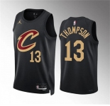 Men's Cleveland Cavaliers #13 Tristan Thompson Black Statement Edition Stitched Jersey