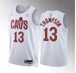 Men's Cleveland Cavaliers #13 Tristan Thompson White Association Edition Stitched Jersey