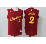 Men's Cleveland Cavaliers #2 Kyrie Irving adidas Burgundy Red 2016 Christmas Day Stitched NBA Swingman Jersey