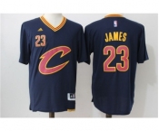 Men's Cleveland Cavaliers #23 LeBron James adidas Black Pride Swingman Jersey