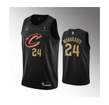 Men's Cleveland Cavaliers #24 Lauri Markkanen Black Statement Edition Stitched Basketball Jersey