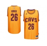 Men's Cleveland Cavaliers #26 Kyle Korver adidas Gold Player Swingman Alternate Jersey
