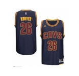 Men's Cleveland Cavaliers #26 Kyle Korver adidas Navy Player Swingman CavFanatic Jersey