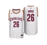 Men's Cleveland Cavaliers #26 Kyle Korver adidas White Player Swingman Home Jersey
