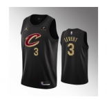 Men's Cleveland Cavaliers #3 Caris LeVert Black Statement Edition Stitched Basketball Jersey